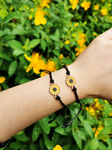 Matching Sunflower Friendship Bracelets