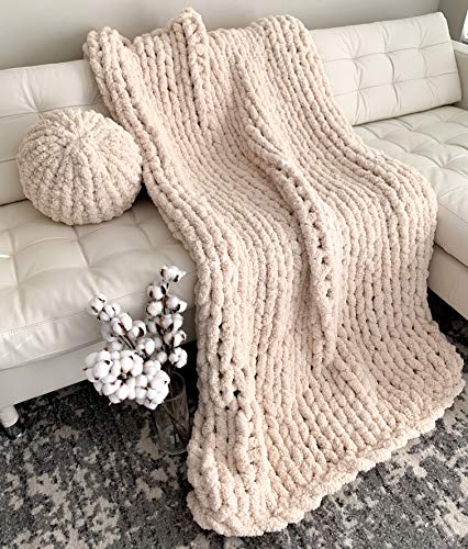 Oversized Chunky Knit Blanket 