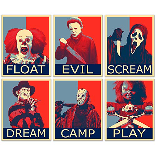 Horrific Villains Pop Art Posters