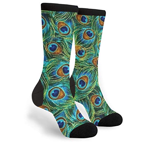 Gorgeous Peacock-Print Casual Socks