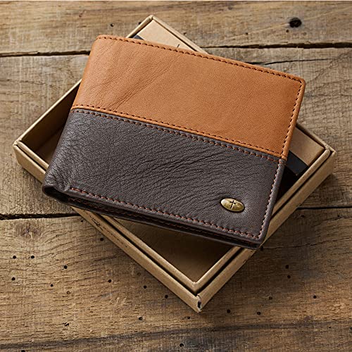 Fashionable Two-Toned Genuine Leather Wallet