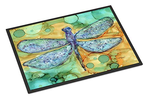 Colorful Abstract Dragonfly Doormat 