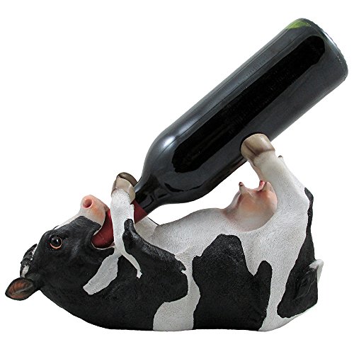 Eye-Catching Cow-Design Wine Bottle Holder