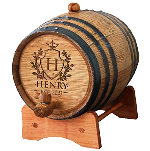 Custom Oak Barrel Scotch Storage