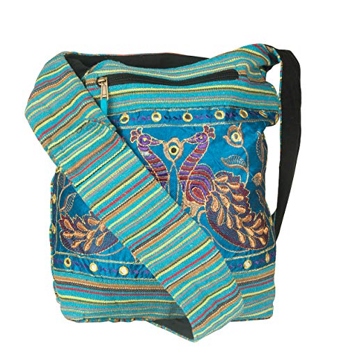 Cute Hobo-Chic Peacock-Design Shoulder Bag 