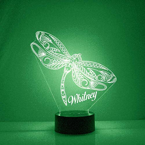 Personalized Dragonfly Bedside Lamp 