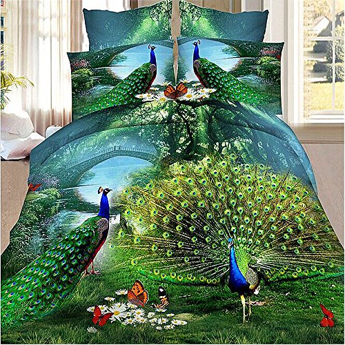 Wonderful Peacock-Scenery Bedding Set