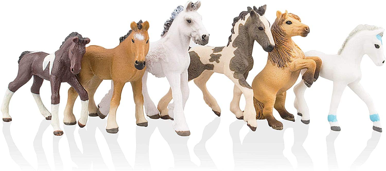 Cake Topper & Horse Toy Set