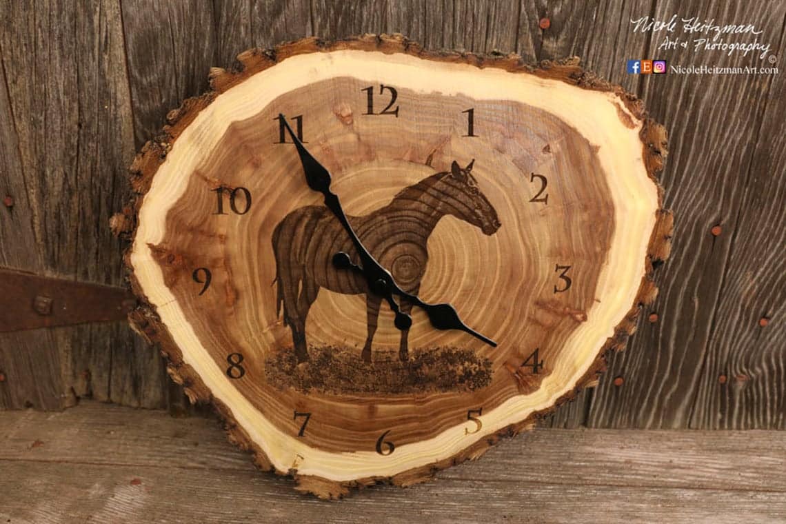 Classy Novelty Horse Clock