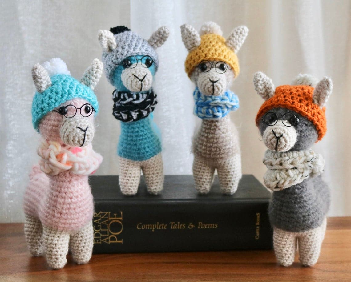 Crocheted and Furry Dolly Llama
