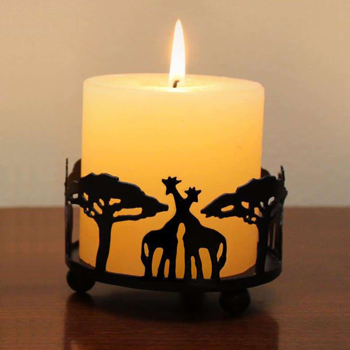 Stunning Giraffe Inspired Candle Holder
