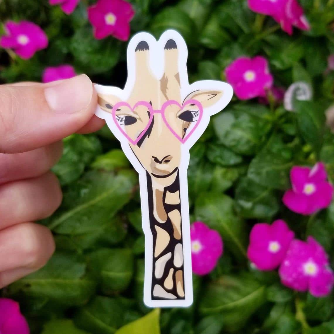 Vinyl Sticker for the Giraffe Enthusiast
