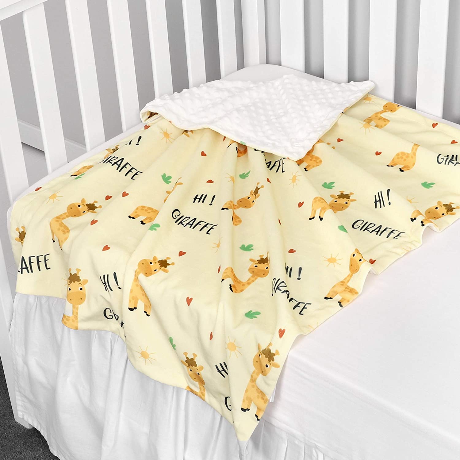 Soft and Silky Giraffe Baby Blanket