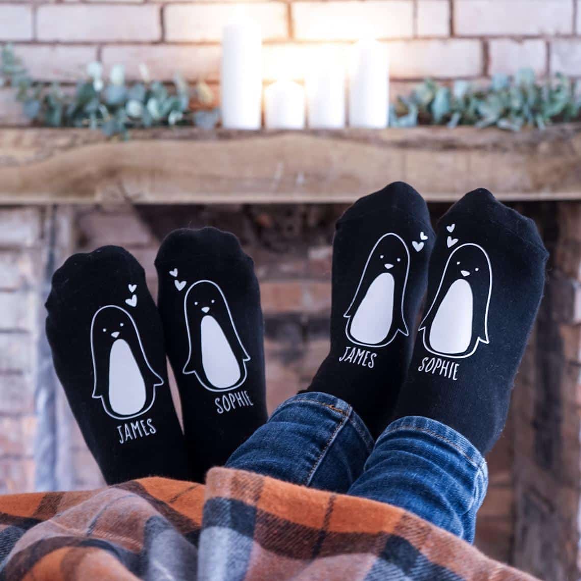 Penguin Socks for Couples