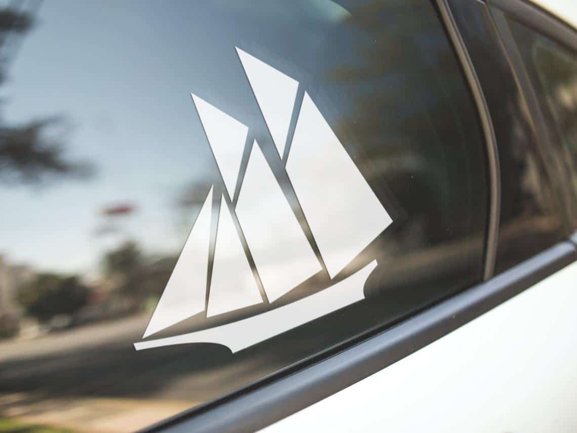 Boat Vinyl Sticker for the Car Window