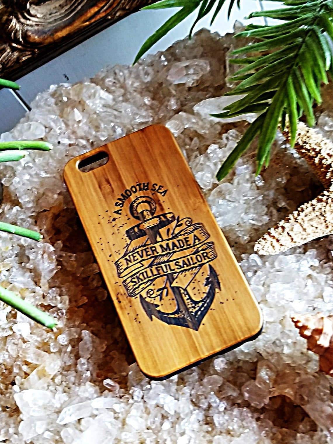 Wooden iPhone Case for a Passionate Seafarer
